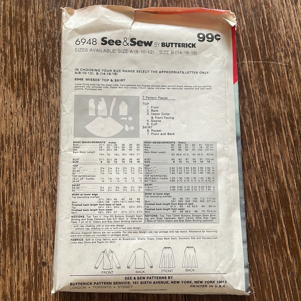 Vintage Sewing Pattern - Picture 2 of 3